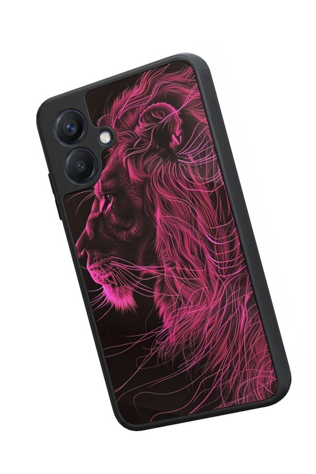 Samsung Galaxy A07 Uyumlu Aslan Tasarımlı Glossy Premium Kılıf