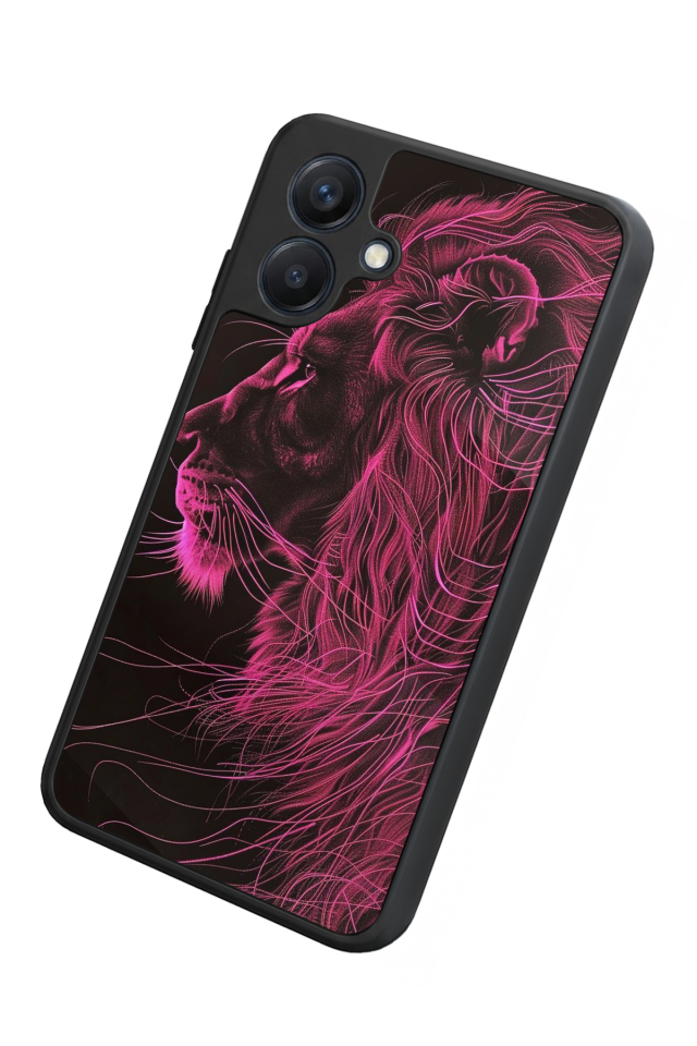 Samsung Galaxy A07 Uyumlu Aslan Tasarımlı Glossy Premium Kılıf