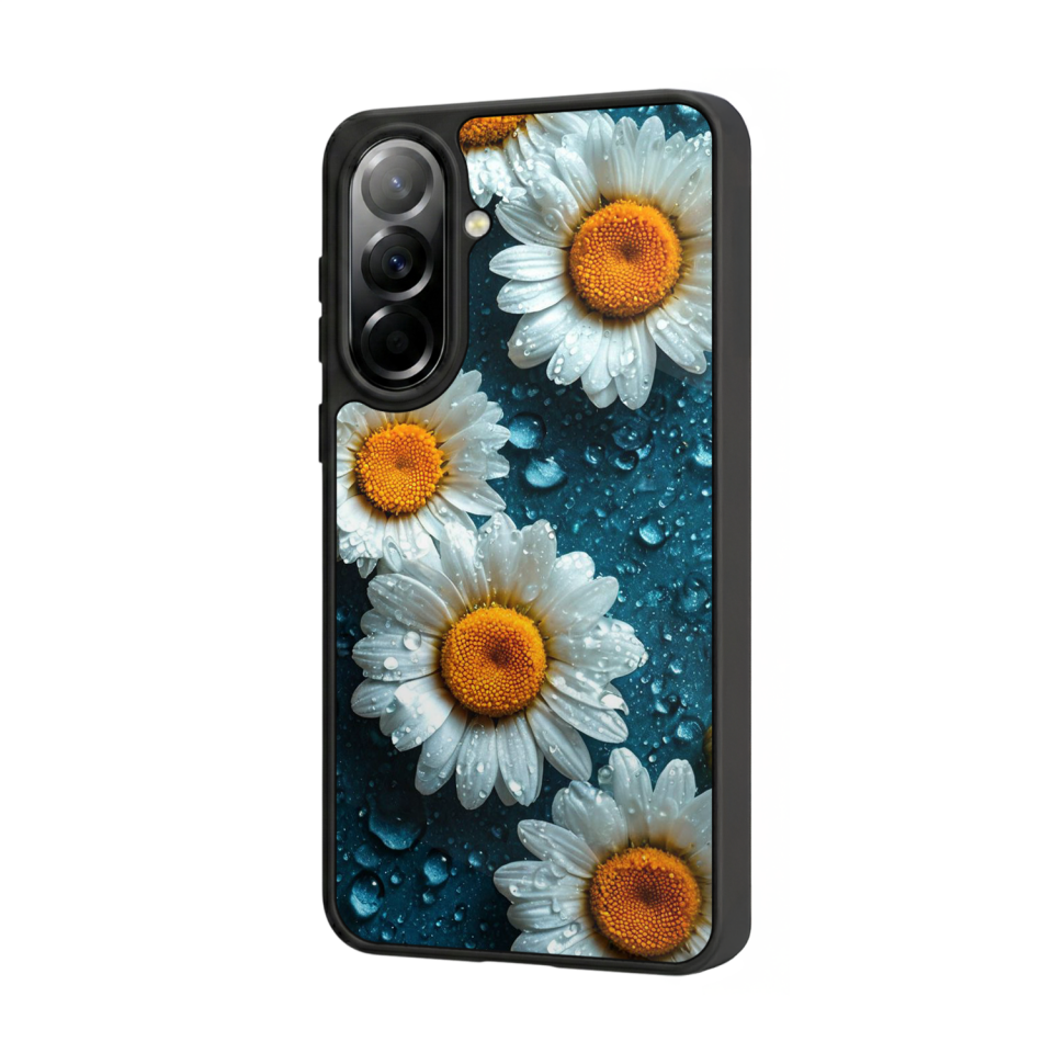 Samsung Galaxy A37 Uyumlu Cicek Tasarımlı Glossy Premium Kılıf