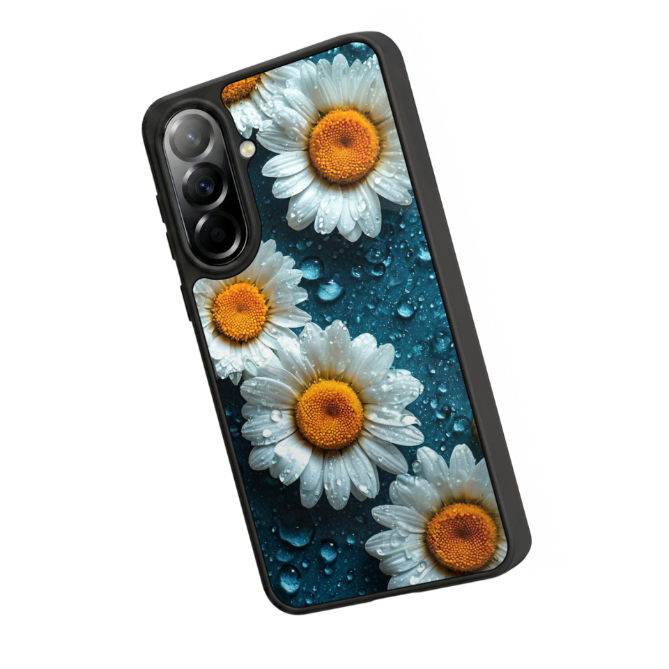 Samsung Galaxy A37 Uyumlu Cicek Tasarımlı Glossy Premium Kılıf