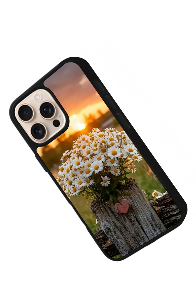 iPhone 14 Pro Uyumlu Cicek Tasarımlı Glossy Premium Kılıf