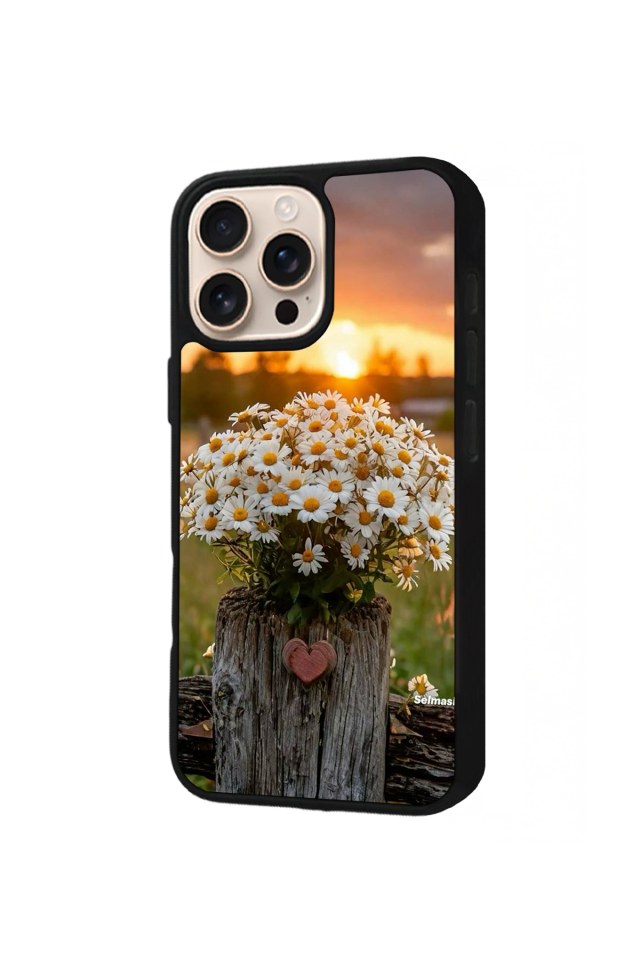 iPhone 14 Pro Uyumlu Cicek Tasarımlı Glossy Premium Kılıf