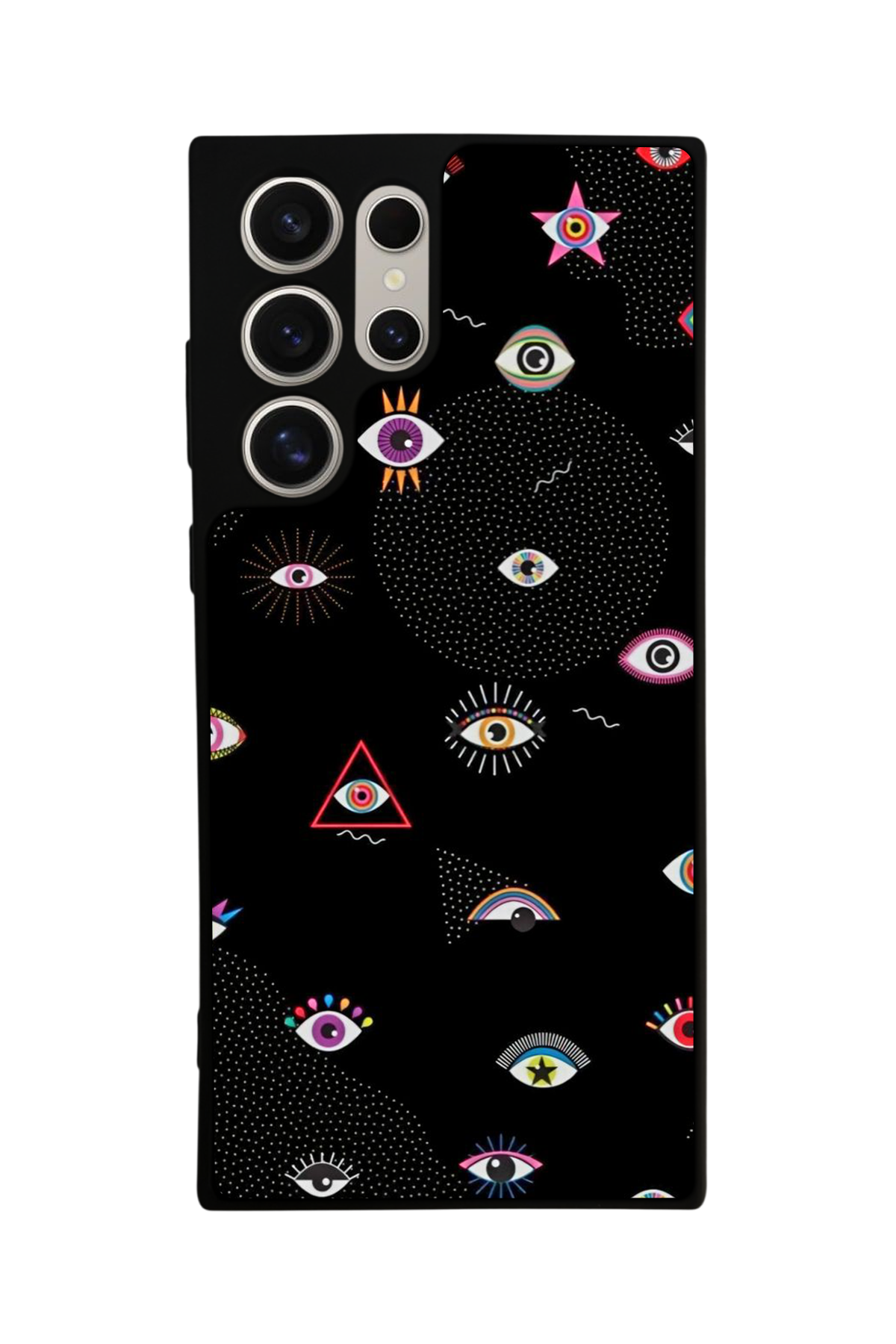 Samsung Galaxy S24 Ultra Uyumlu Göz Tasarımlı Glossy Premium Kılıf