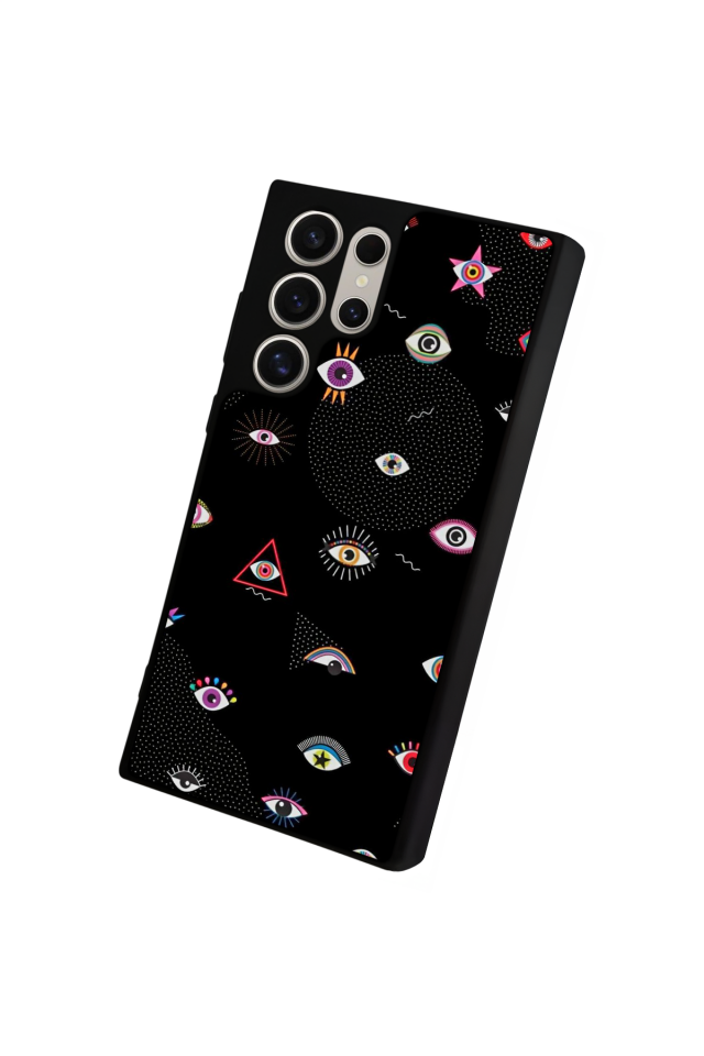 Samsung Galaxy S24 Ultra Uyumlu Göz Tasarımlı Glossy Premium Kılıf