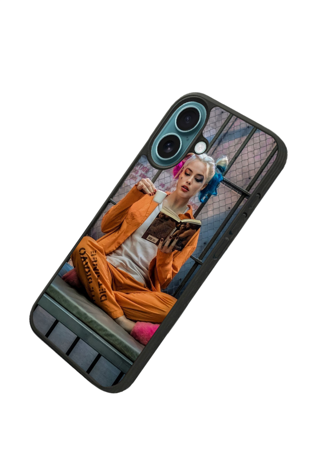 iPhone 16 Uyumlu HarleyQueen Tasarımlı Glossy Premium Kılıf