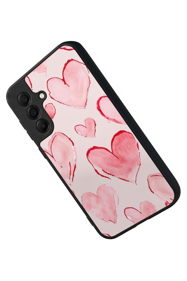 Samsung Galaxy A17 Uyumlu Kalp Love Tasarımlı Glossy Premium Kılıf