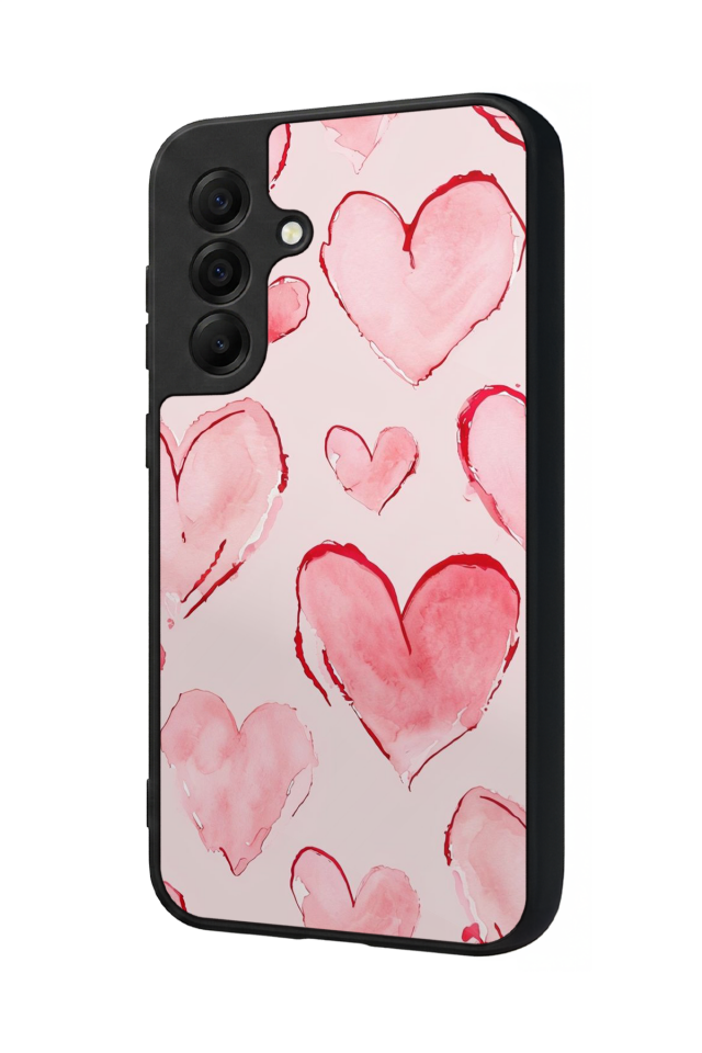 Samsung Galaxy A17 Uyumlu Kalp Love Tasarımlı Glossy Premium Kılıf