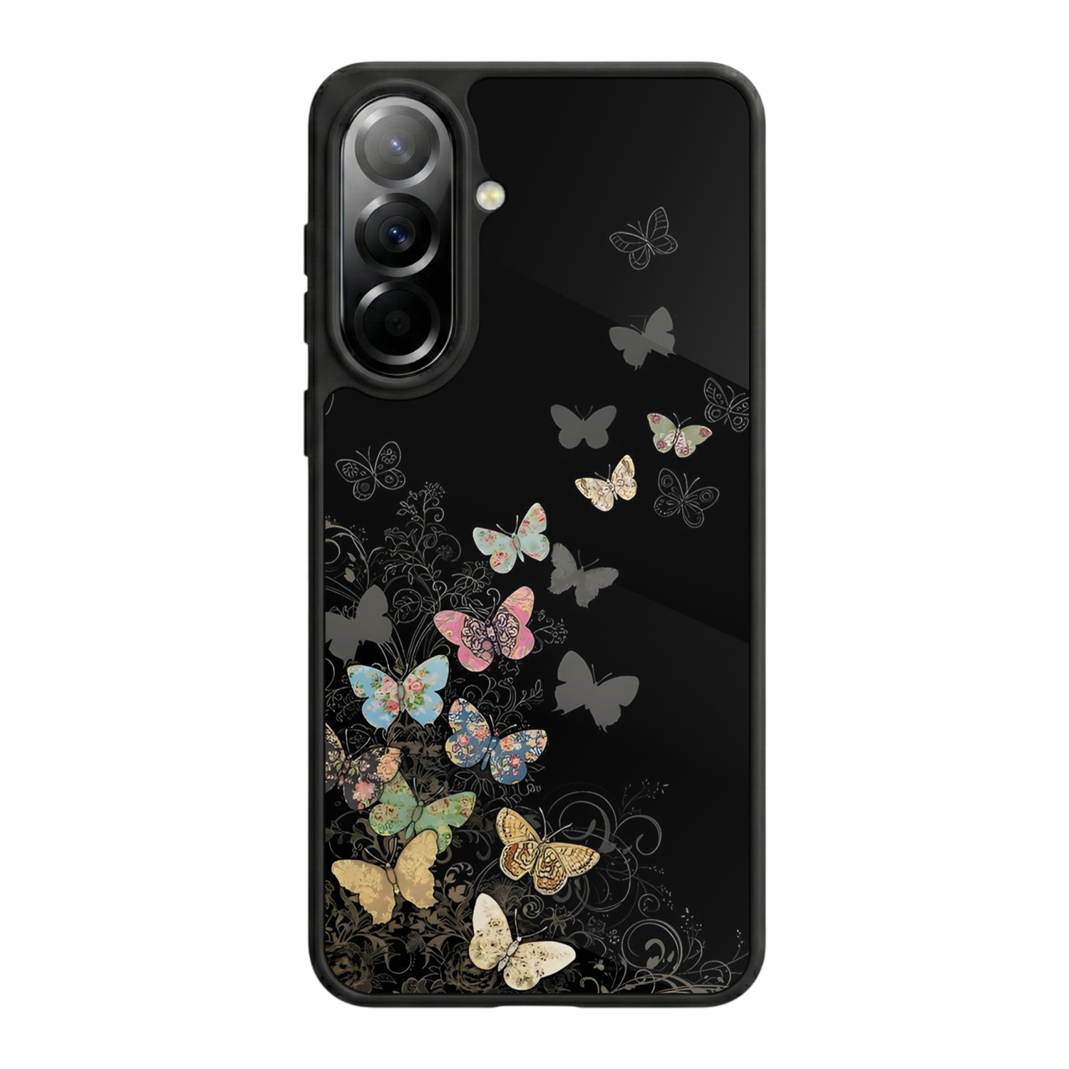 Samsung Galaxy A57 Uyumlu Kelebek Tasarımlı Glossy Premium Kılıf