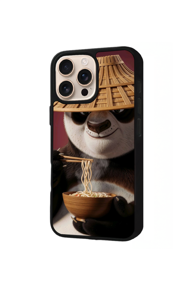 iPhone 14 Pro Max Uyumlu Kung Fu Panda Tasarımlı Glossy Premium Kılıf