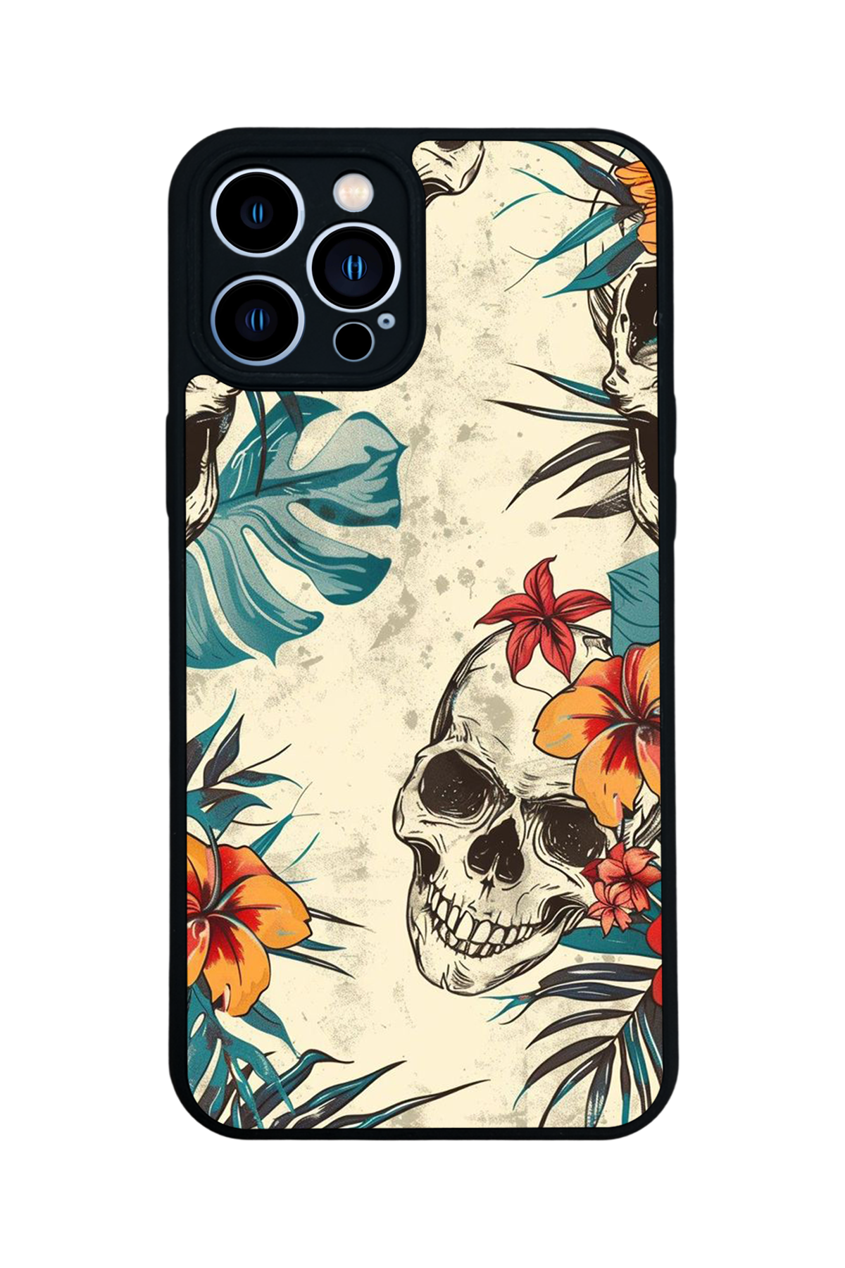 iPhone 13 Pro Max Uyumlu KuruKafa Tasarımlı Glossy Premium Kılıf