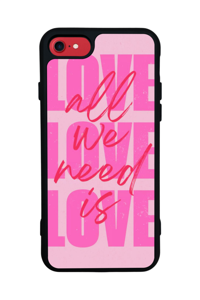 iPhone SE Uyumlu Love Tasarımlı Glossy Premium Kılıf