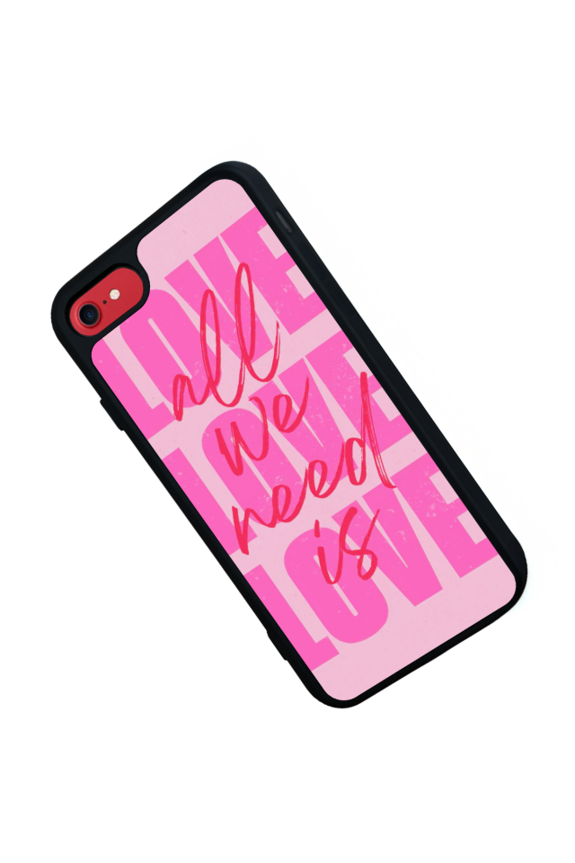 iPhone SE Uyumlu Love Tasarımlı Glossy Premium Kılıf