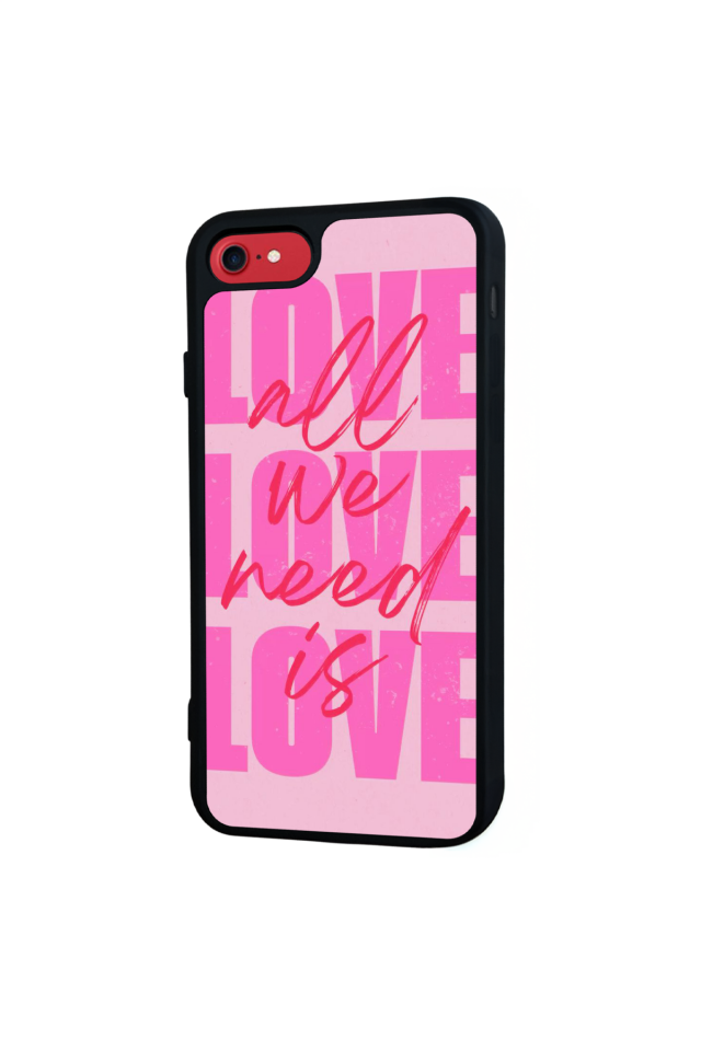 iPhone SE Uyumlu Love Tasarımlı Glossy Premium Kılıf