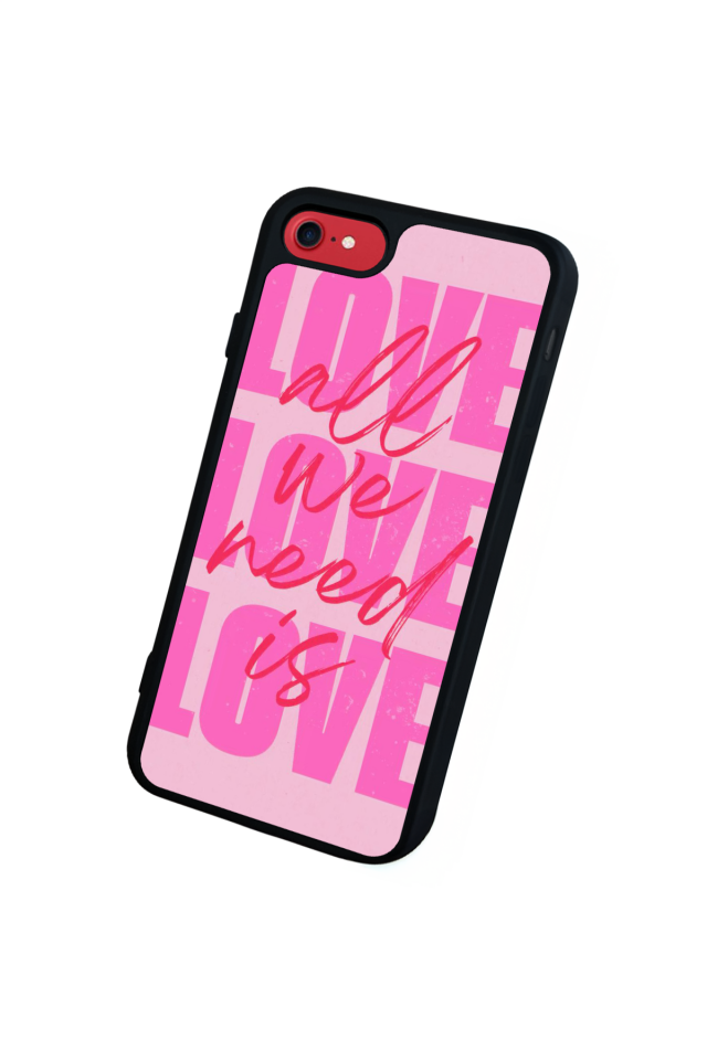 iPhone SE Uyumlu Love Tasarımlı Glossy Premium Kılıf