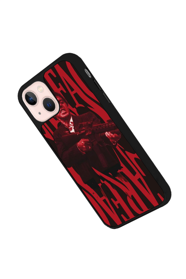 iPhone 15 Uyumlu Scarface Tasarımlı Glossy Premium Kılıf