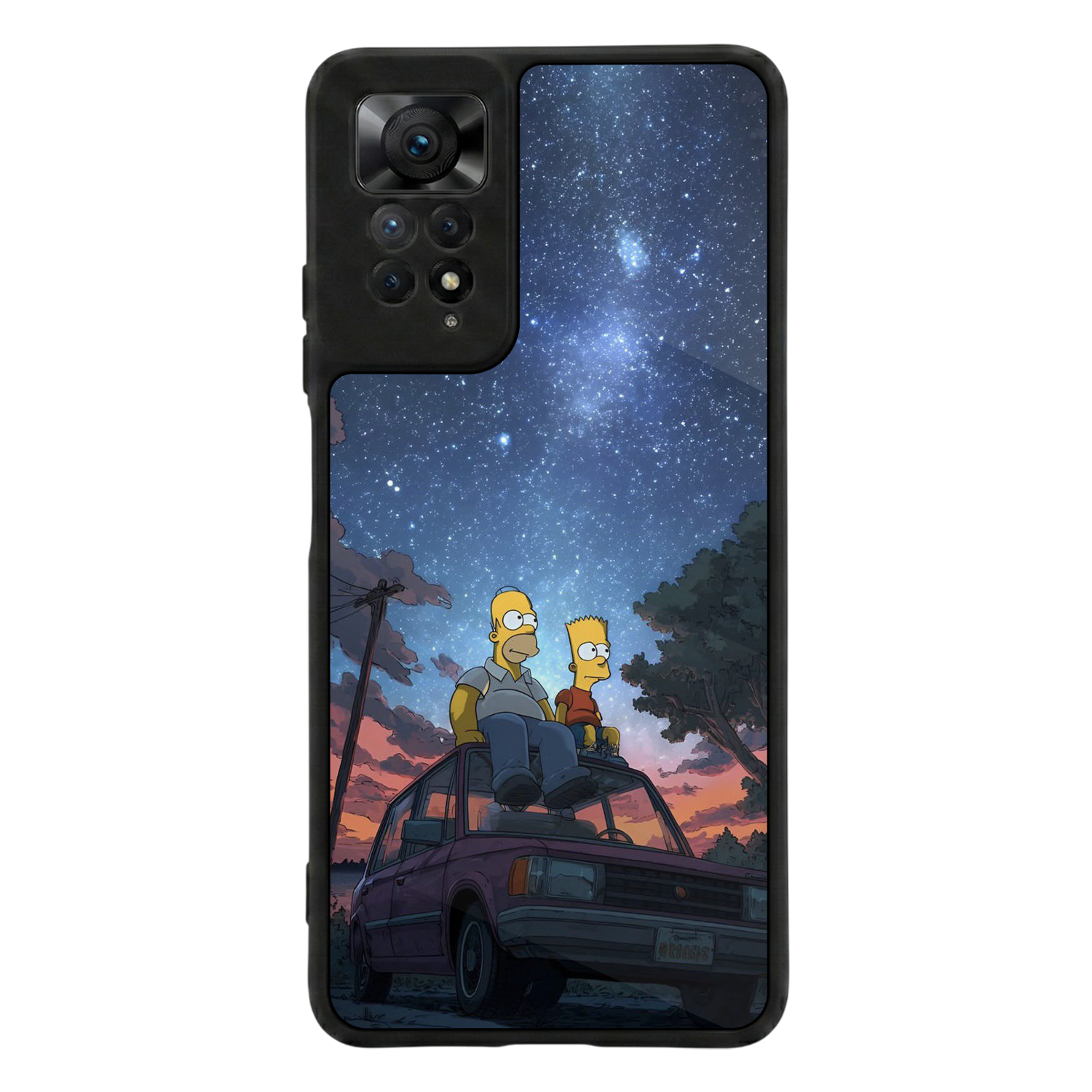 Xiaomi Redmi Note 12 Pro Uyumlu The Simpsons Tasarımlı Glossy Premium Kılıf