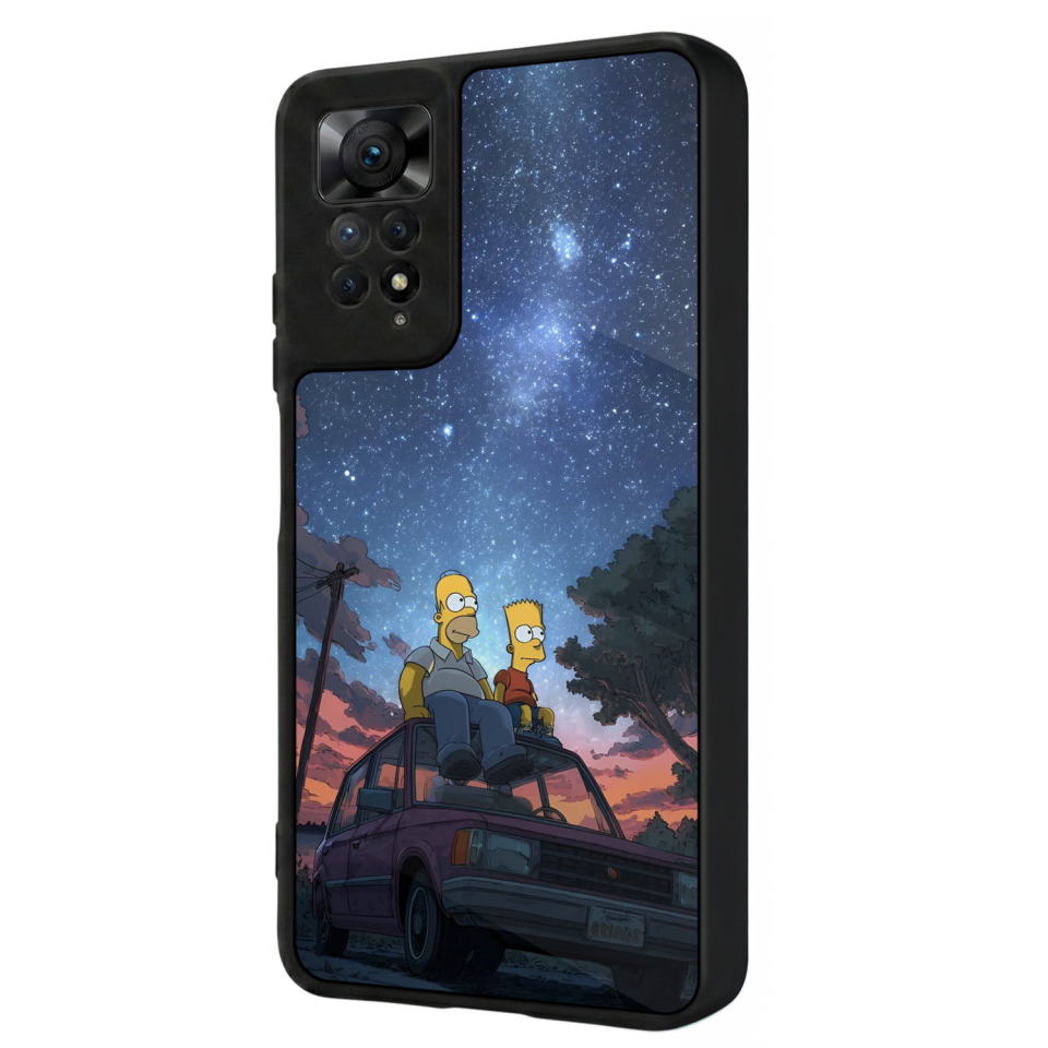Xiaomi Redmi Note 12 Pro Uyumlu The Simpsons Tasarımlı Glossy Premium Kılıf