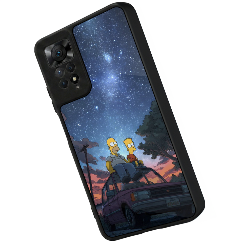 Xiaomi Redmi Note 12 Pro Uyumlu The Simpsons Tasarımlı Glossy Premium Kılıf