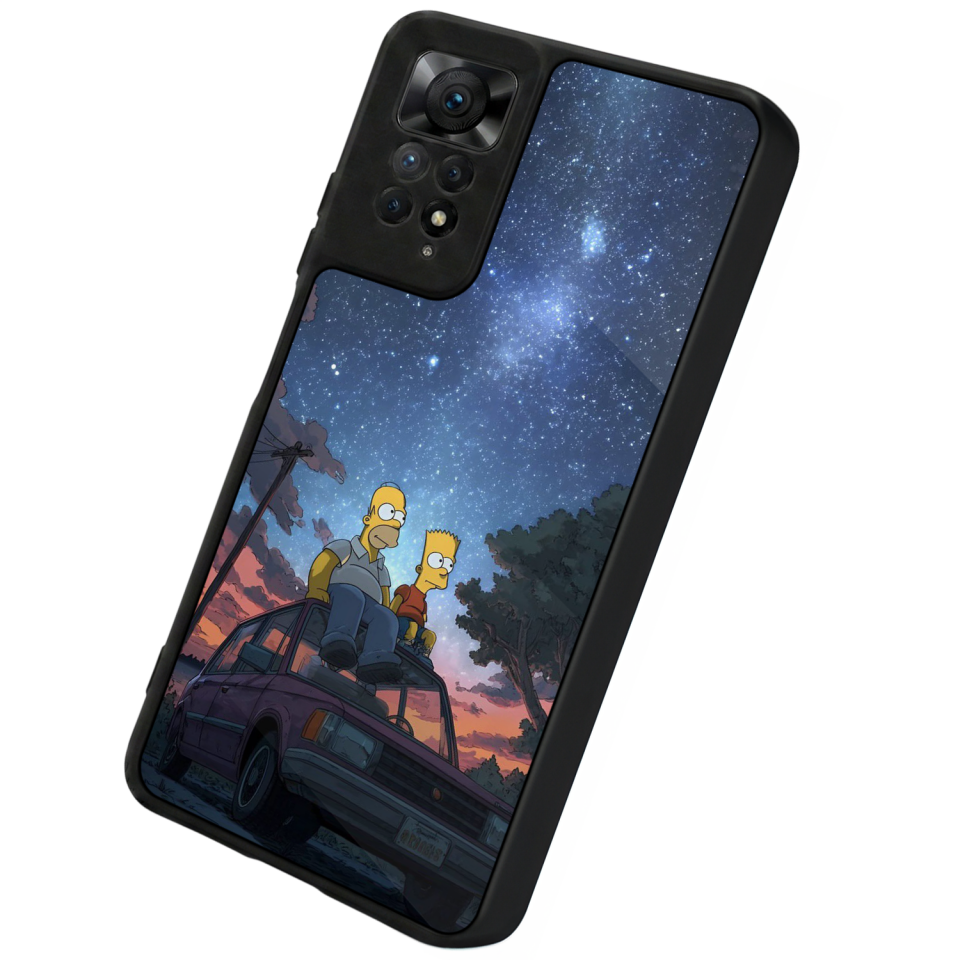 Xiaomi Redmi Note 12 Pro Uyumlu The Simpsons Tasarımlı Glossy Premium Kılıf