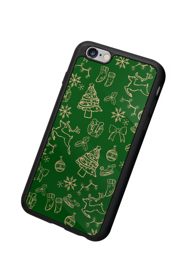 iPhone 6 Plus Uyumlu Yilbasi Christmas Tasarımlı Glossy Premium Kılıf