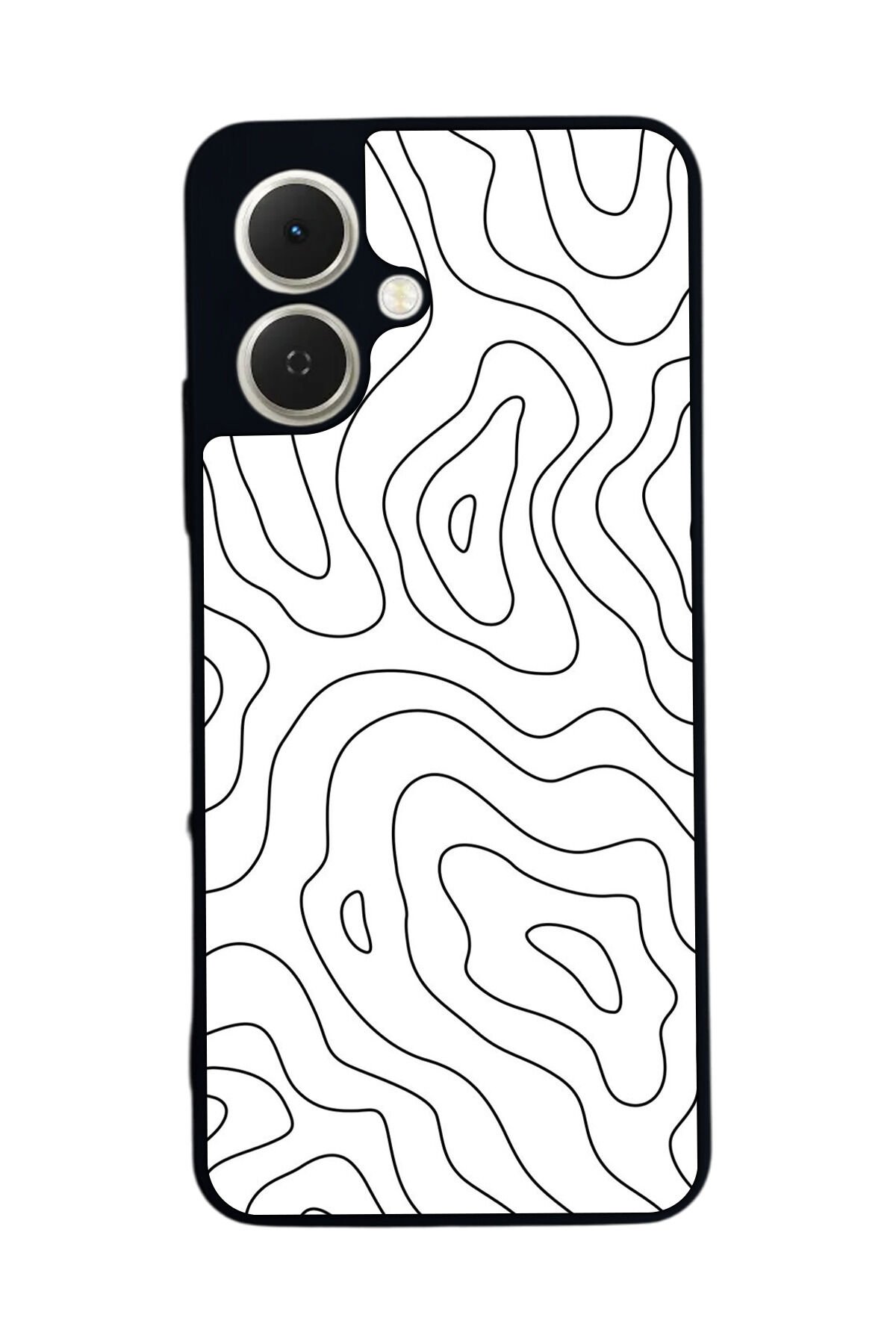 Tecno Spark GO 2 Uyumlu Çizgi Sanatı Tasarımlı Glossy Premium Kılıf