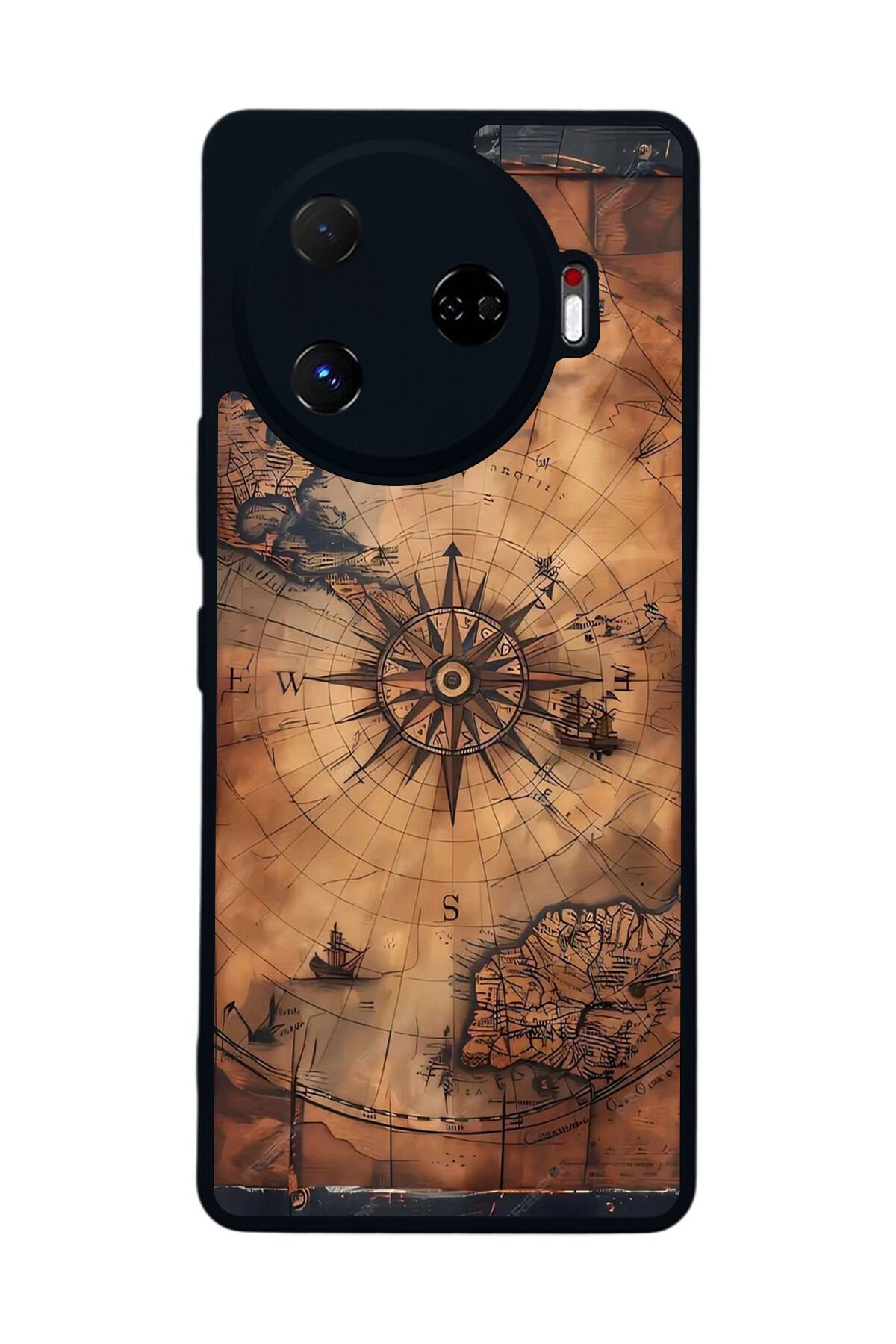 Tecno Camon 30 Pro Uyumlu Harita Tasarımlı Glossy Premium Kılıf