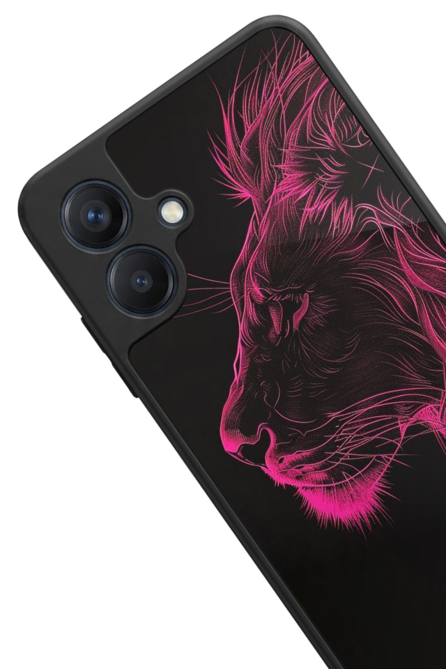 Samsung Galaxy A07 Uyumlu Aslan Tasarımlı Glossy Premium Kılıf