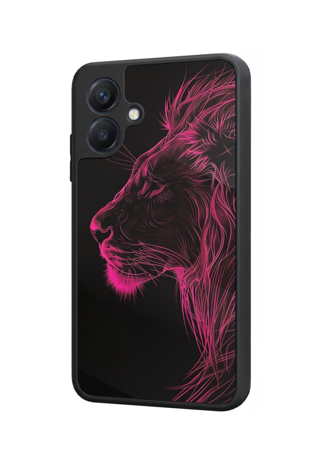 Samsung Galaxy A07 Uyumlu Aslan Tasarımlı Glossy Premium Kılıf