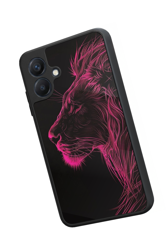 Samsung Galaxy A07 Uyumlu Aslan Tasarımlı Glossy Premium Kılıf