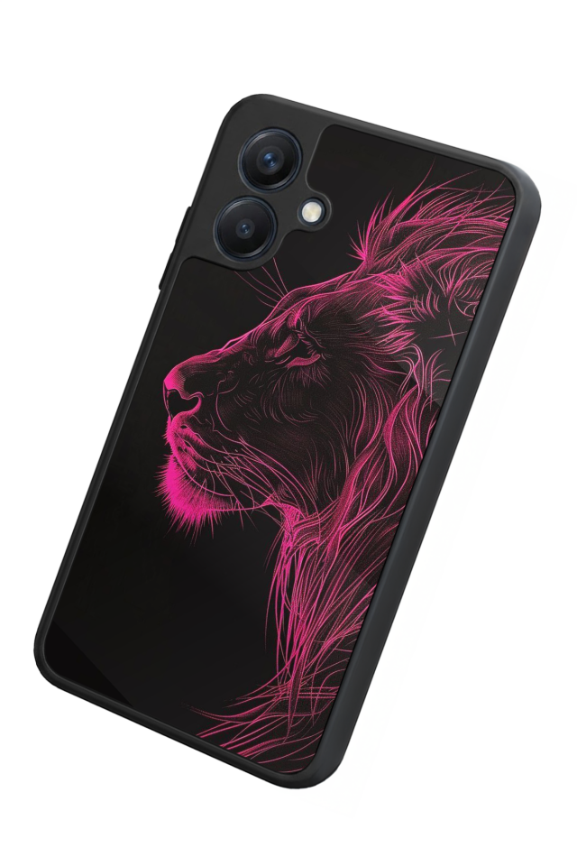 Samsung Galaxy A07 Uyumlu Aslan Tasarımlı Glossy Premium Kılıf