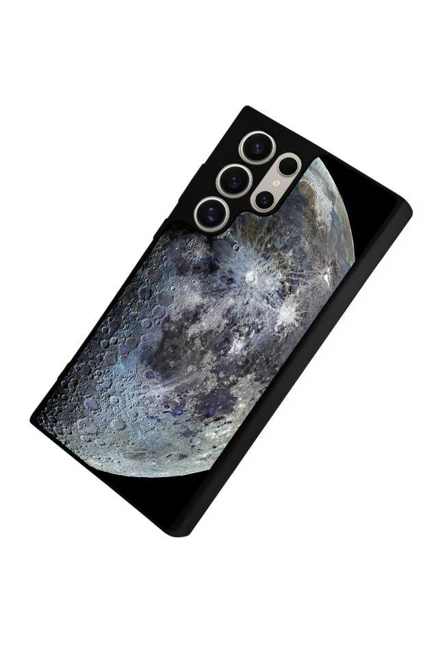 Samsung Galaxy S24 Ultra Uyumlu Ay Tasarımlı Glossy Premium Kılıf