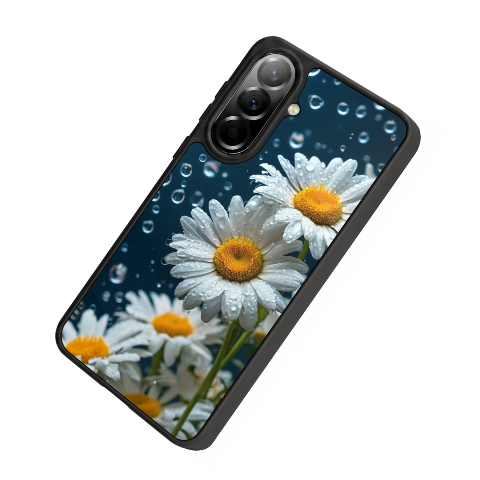 Samsung Galaxy A37 Uyumlu Cicek Tasarımlı Glossy Premium Kılıf