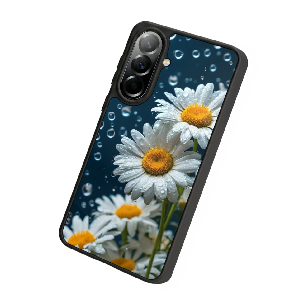 Samsung Galaxy A37 Uyumlu Cicek Tasarımlı Glossy Premium Kılıf