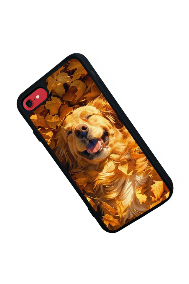 iPhone 7 Uyumlu Golden Kopek Tasarımlı Glossy Premium Kılıf