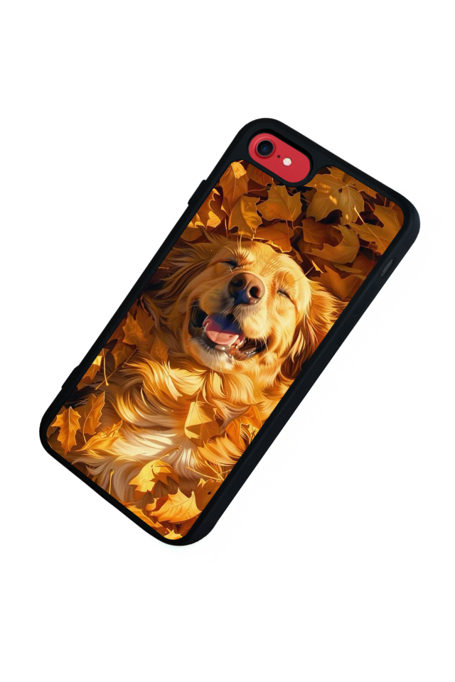 iPhone 7 Uyumlu Golden Kopek Tasarımlı Glossy Premium Kılıf