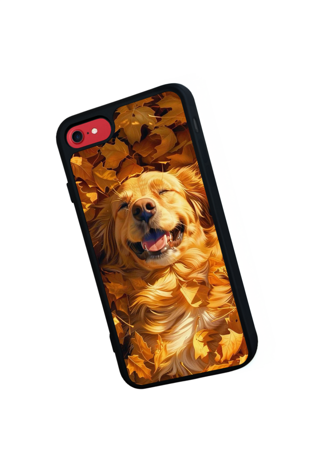 iPhone 7 Uyumlu Golden Kopek Tasarımlı Glossy Premium Kılıf