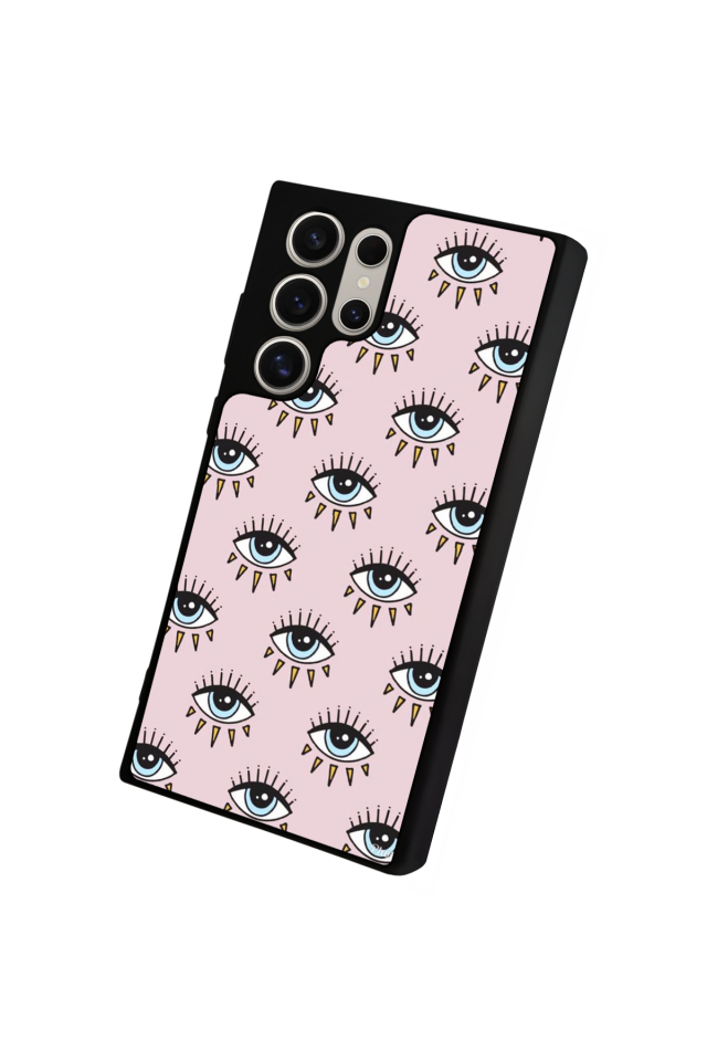 Samsung Galaxy S24 Ultra Uyumlu Göz Tasarımlı Glossy Premium Kılıf
