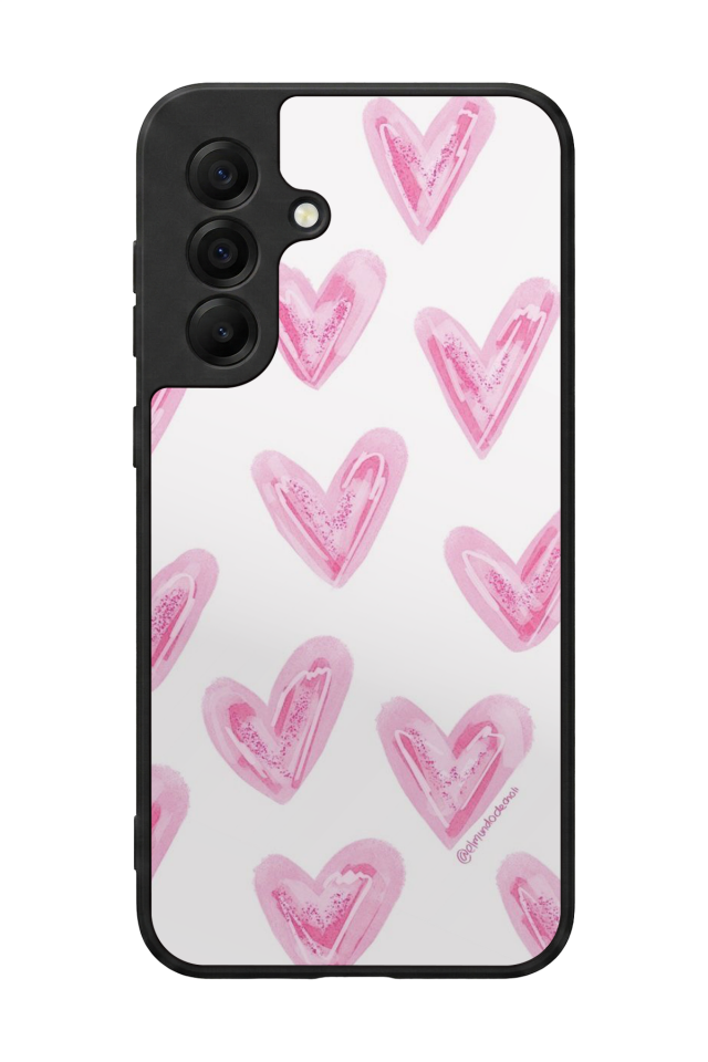 Samsung Galaxy A17 Uyumlu Kalp Love Tasarımlı Glossy Premium Kılıf