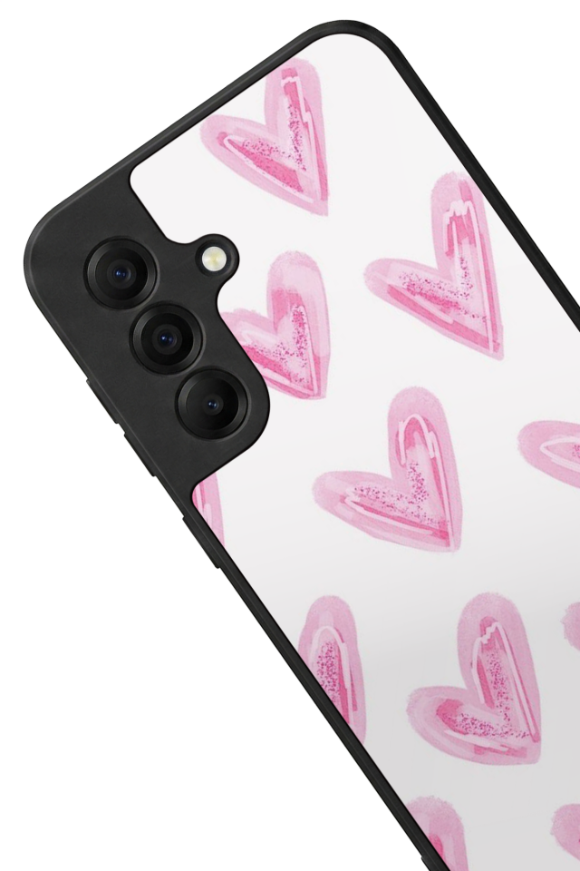 Samsung Galaxy A17 Uyumlu Kalp Love Tasarımlı Glossy Premium Kılıf