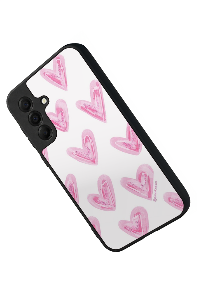 Samsung Galaxy A17 Uyumlu Kalp Love Tasarımlı Glossy Premium Kılıf