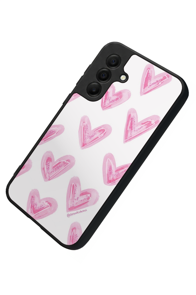 Samsung Galaxy A17 Uyumlu Kalp Love Tasarımlı Glossy Premium Kılıf