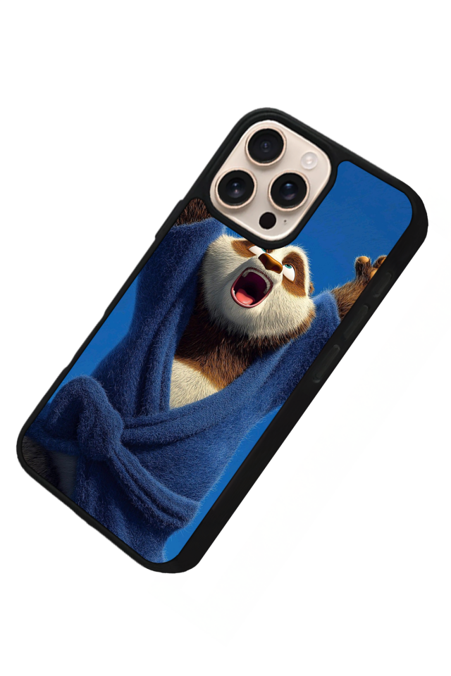 iPhone 14 Pro Max Uyumlu Kung Fu Panda Tasarımlı Glossy Premium Kılıf