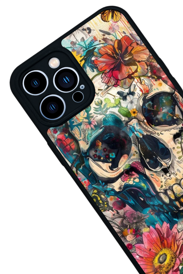 iPhone 13 Pro Max Uyumlu KuruKafa Tasarımlı Glossy Premium Kılıf