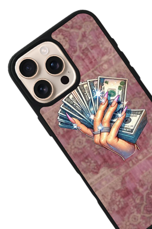 iPhone 15 Pro Max Uyumlu Money Para Tasarımlı Glossy Premium Kılıf