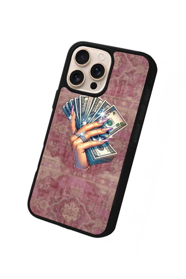 iPhone 15 Pro Max Uyumlu Money Para Tasarımlı Glossy Premium Kılıf