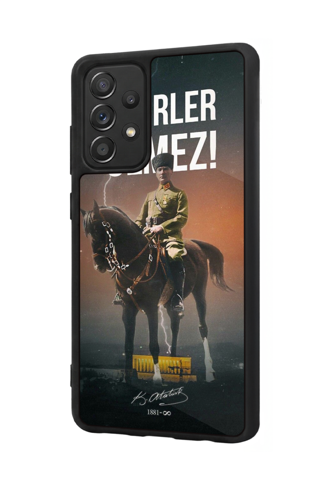 Samsung Galaxy A72 Uyumlu Mustafa Kemal Ataturk Tasarımlı Glossy Premium Kılıf