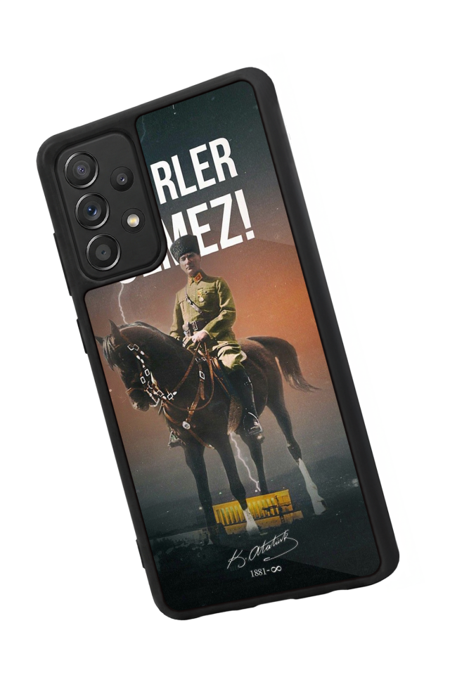 Samsung Galaxy A72 Uyumlu Mustafa Kemal Ataturk Tasarımlı Glossy Premium Kılıf