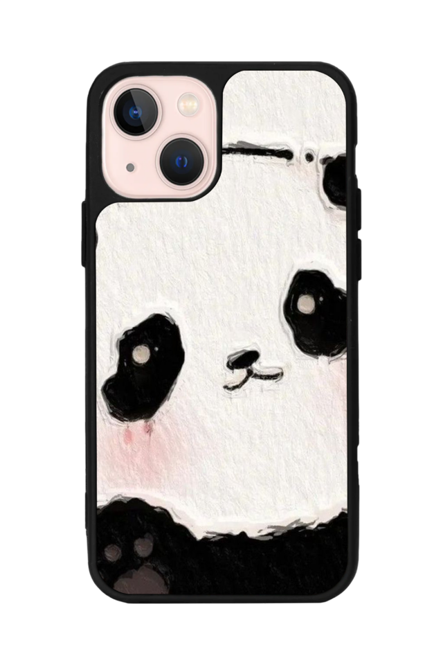 iPhone 14 Plus Uyumlu Panda Tasarımlı Glossy Premium Kılıf