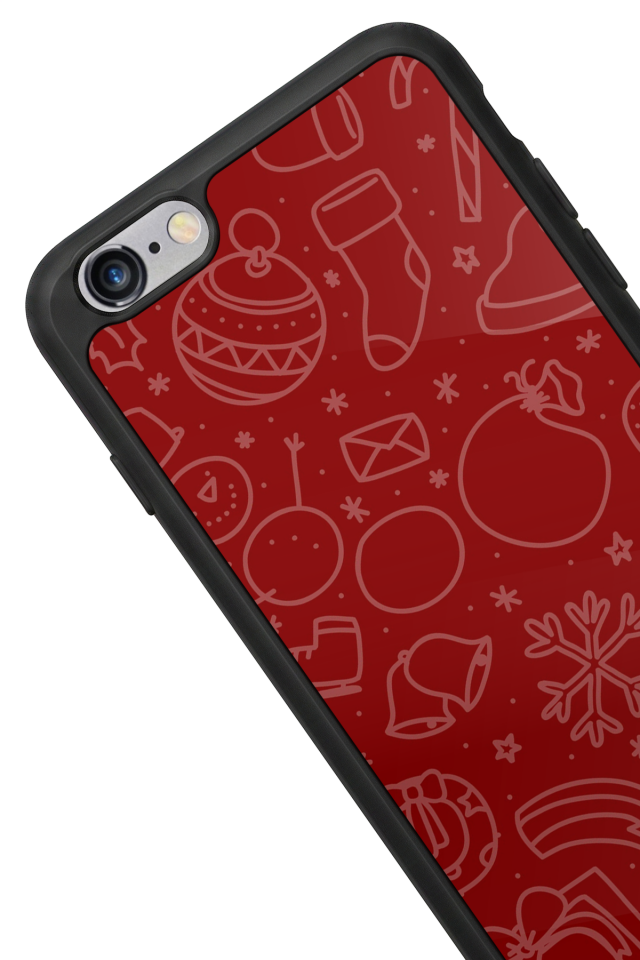 iPhone 6 Plus Uyumlu Yilbasi Christmas Tasarımlı Glossy Premium Kılıf