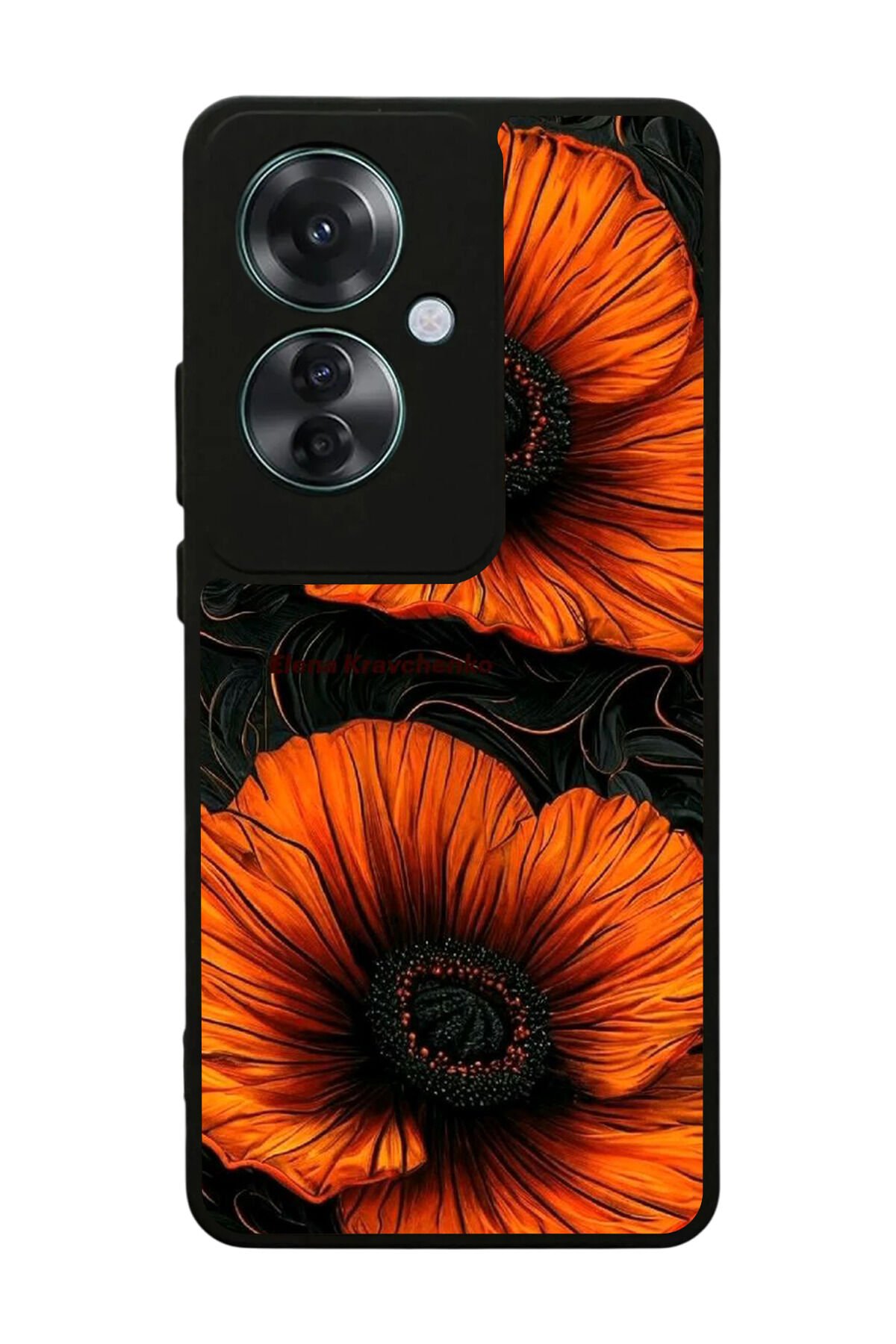Oppo Reno 11F Uyumlu Botanik Tasarımlı Glossy Premium Kılıf